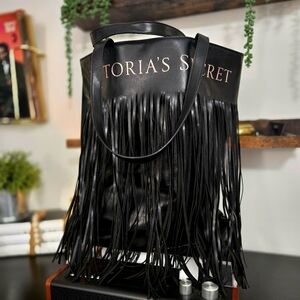 Black Victoria Secret Tote Bag